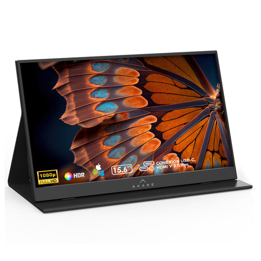 Monitor Portátil Full HD 15.6” para Laptop Celular y Consolas