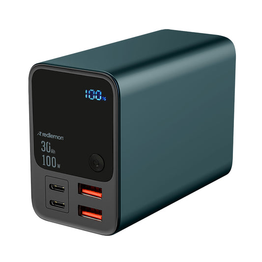 Power Bank de 30,000 mAh y 100 W Carga Extra Rápida 2 USB-C y 2 USB