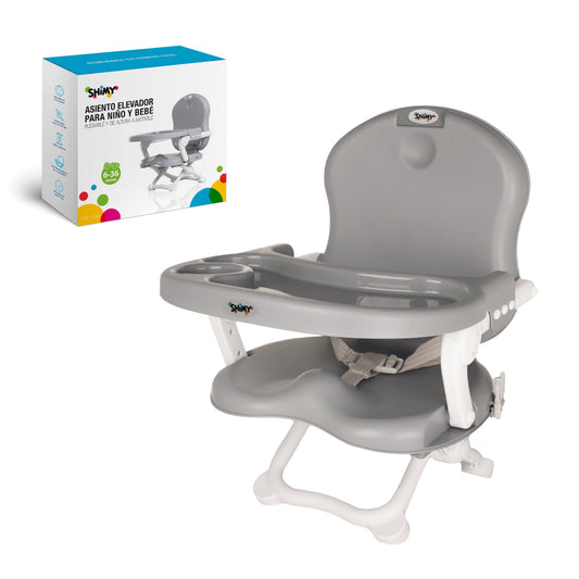 Silla para Bebé Asiento Elevador de Altura Ajustable Plegable 6 a 36 Meses