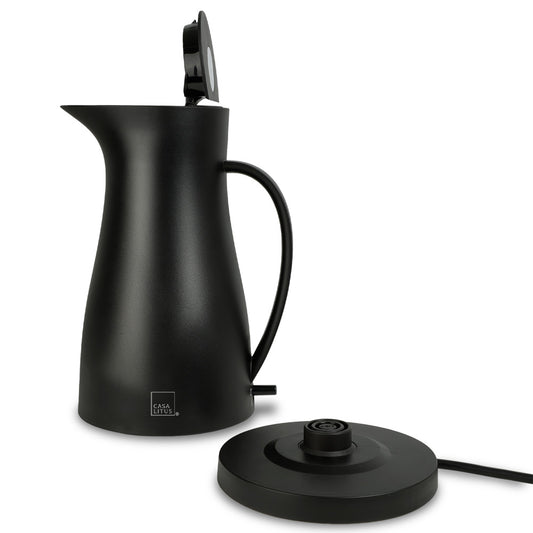 Tetera Eléctrica Hervidor de Agua Interior de Acero Inoxidable 1 Litro