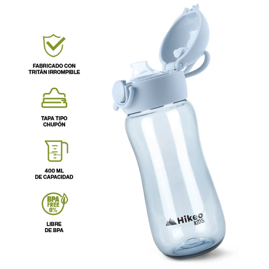 Termo para Agua para Niños de Tritán Indestructible 2 Pz. 400 ml