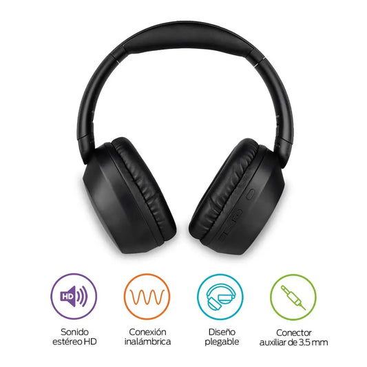 Audífonos Inalámbricos de Diadema BT5.3 Ultra HD 50 Horas de Batería Redlemon Technology México
