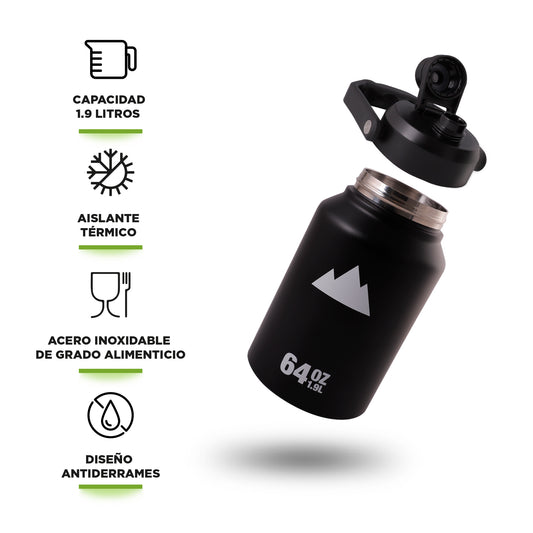 Termo de Acero Inoxidable Doble Pared de Aislamiento Térmico Hikeo Redlemon Technology México