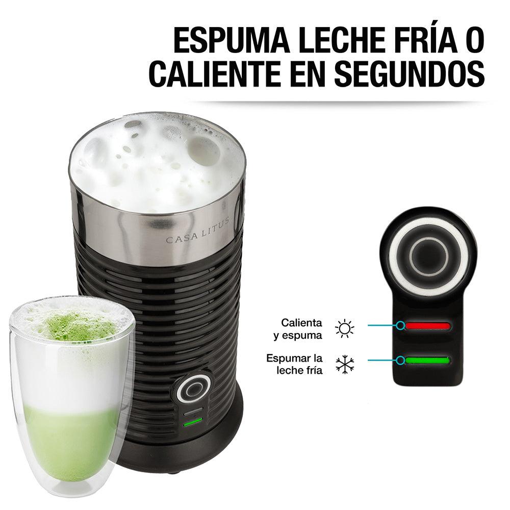 Espumador de Leche Eléctrico de Acero Inoxidable para Capuchino, Latte y más - Redlemon