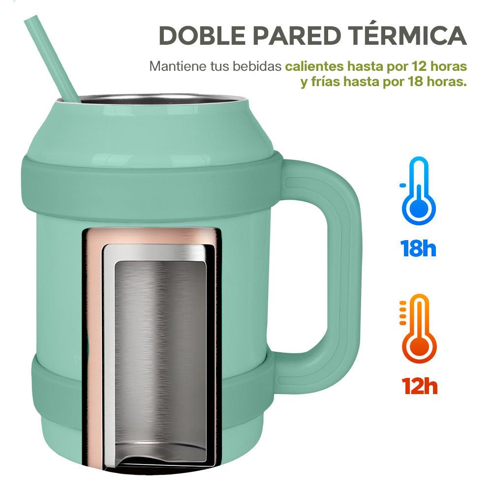 Termo de Acero Inoxidable de Doble Pared Vaso Térmico Extra Grande 1.5L - Redlemon