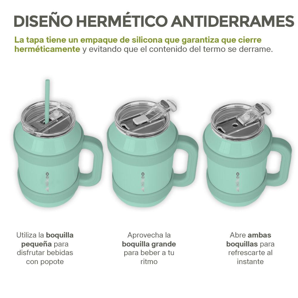 Termo de Acero Inoxidable de Doble Pared Vaso Térmico Extra Grande 1.5L - Redlemon