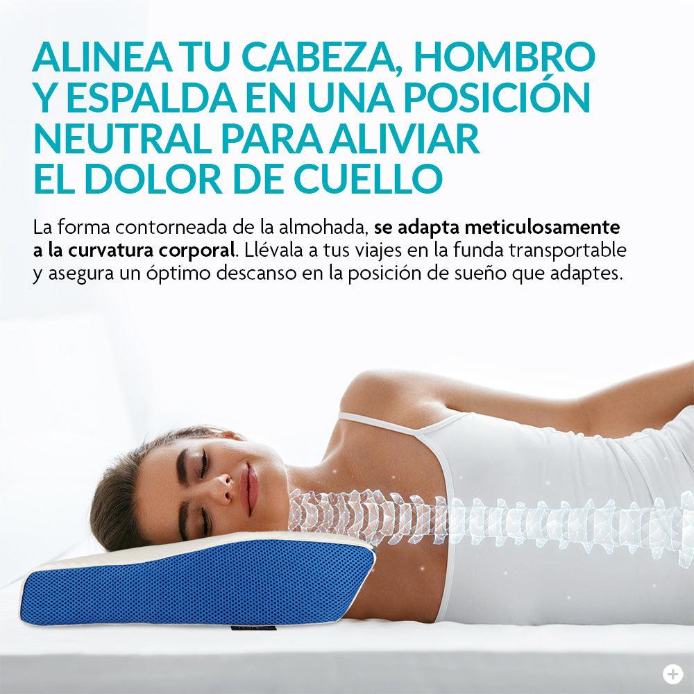 Almohada de Memory Foam Cervical Ortopédica y Ergonómica - Redlemon