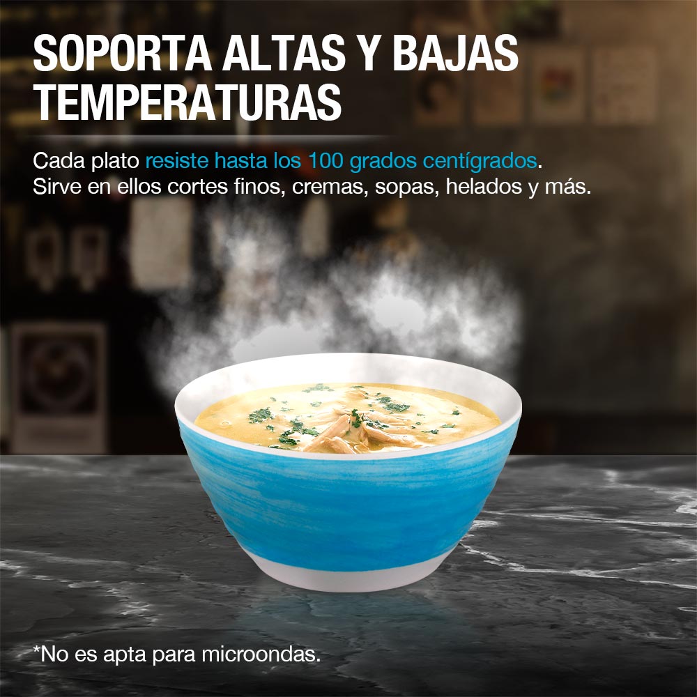Vajilla de Melamina 12 Piezas Resiste Caídas 4 Personas Casa Litus Redlemon Technology México