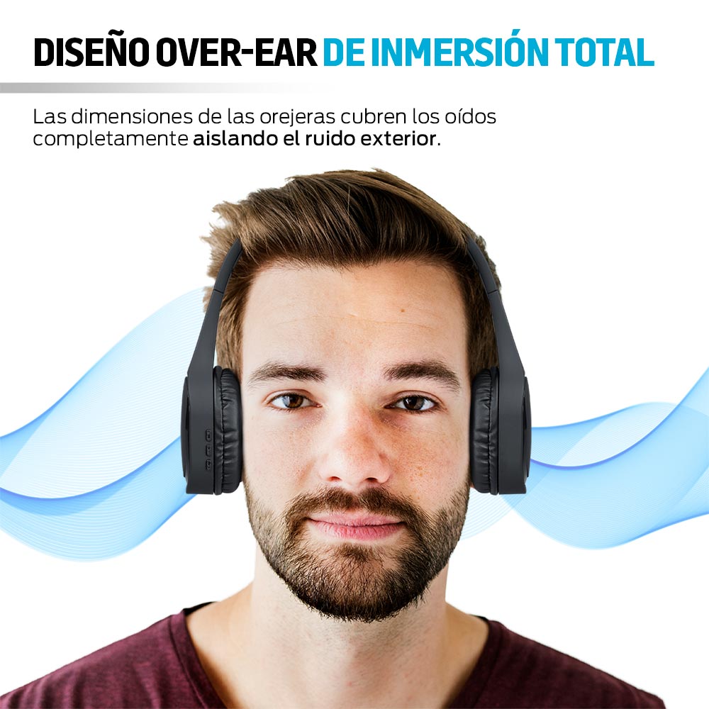 Audífonos Bluetooth Inalámbricos HD de Diadema Redlemon Technology México