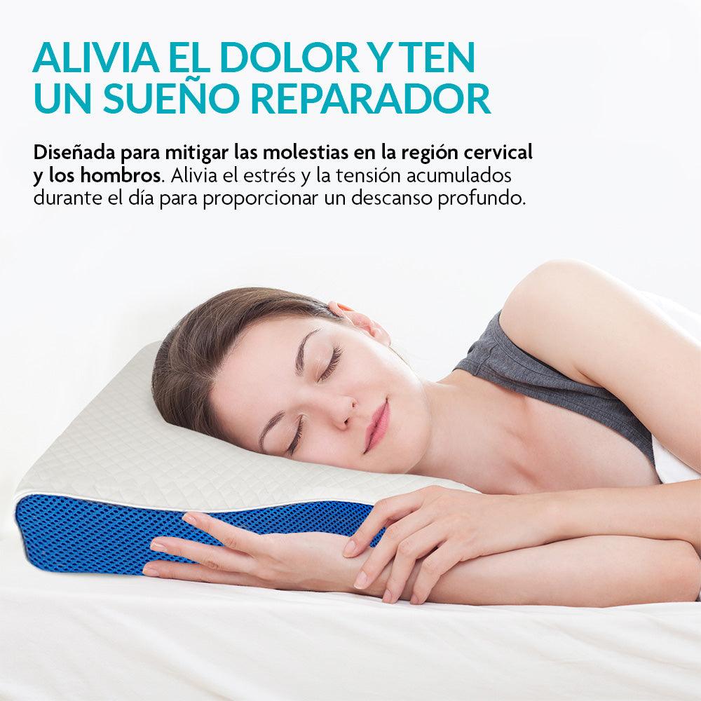Almohada de Memory Foam Cervical Ortopédica y Ergonómica - Redlemon