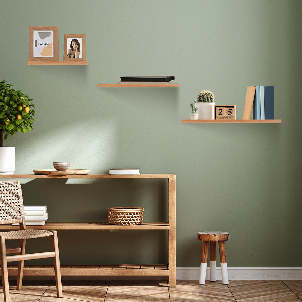 Repisas Flotantes Madera 3 Pz 30x15, 40x15 y 50x15 cm Redlemon Technology México