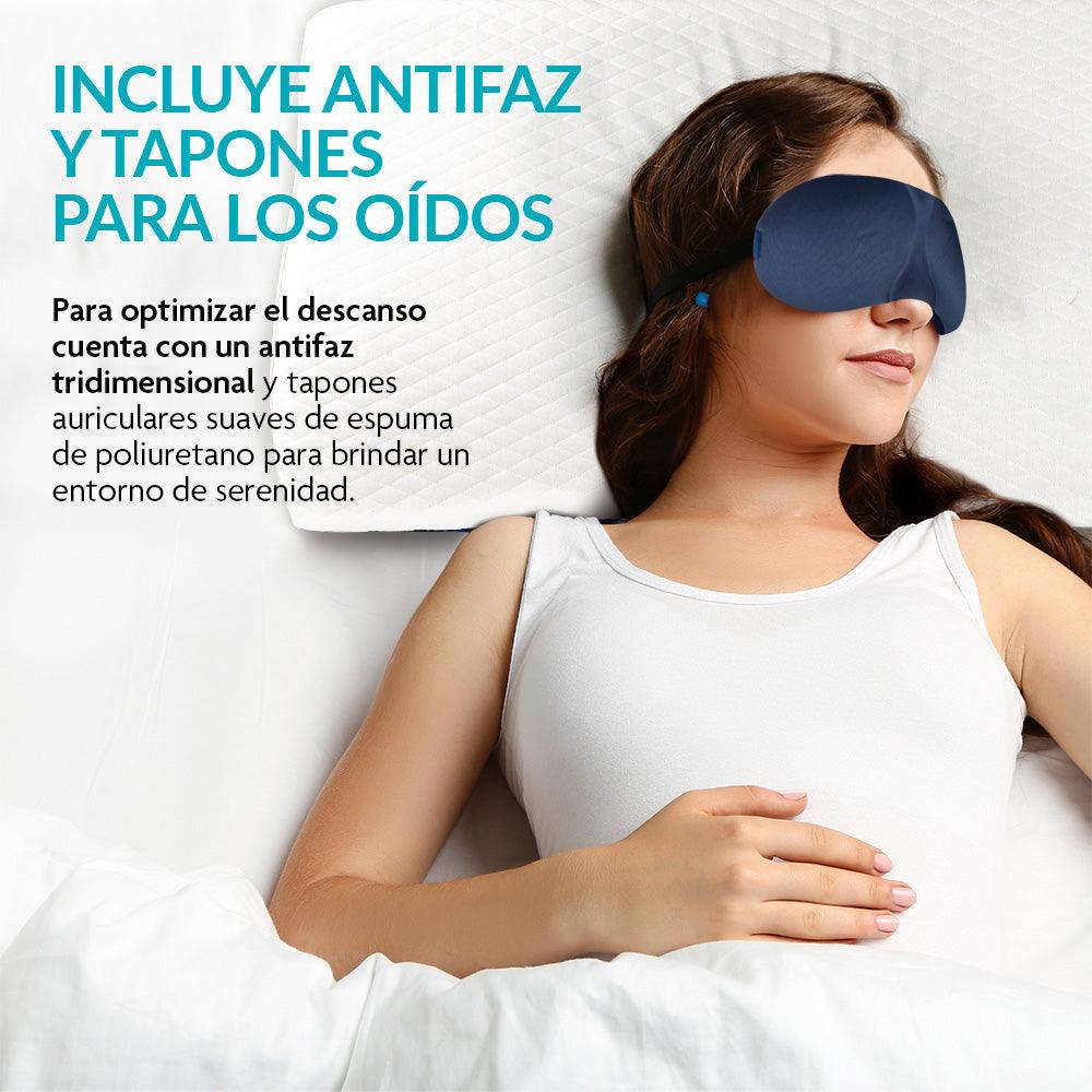 Almohada de Memory Foam Cervical Ortopédica y Ergonómica - Redlemon