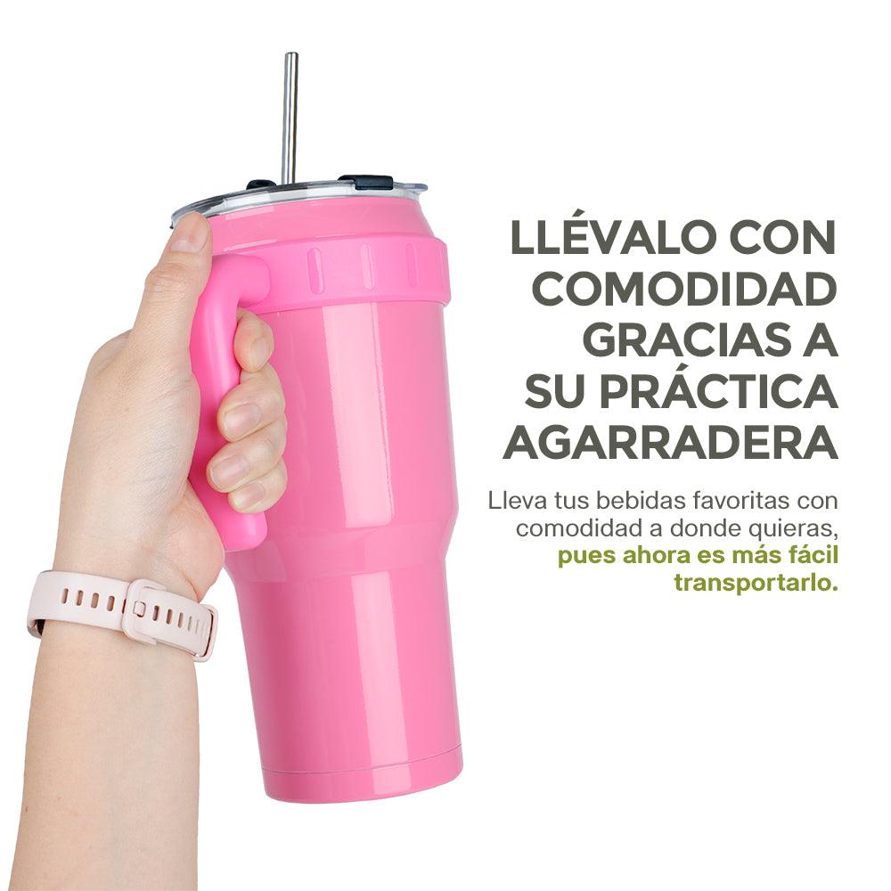 Termo de Acero Inoxidable Doble Pared 2 Vasos Térmicos XL de 1.2 L - Redlemon