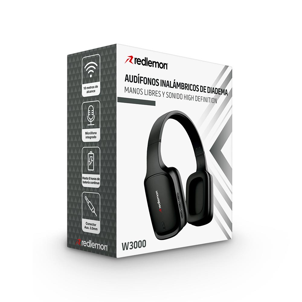 Audífonos Bluetooth Inalámbricos HD de Diadema Redlemon Technology México