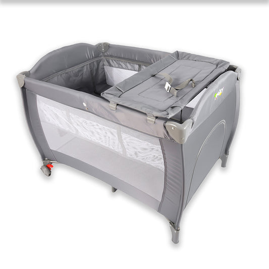 Cuna para Bebé de Viaje 4 en 1: Corral y Cambiador, con Colchoneta y Mosquitero