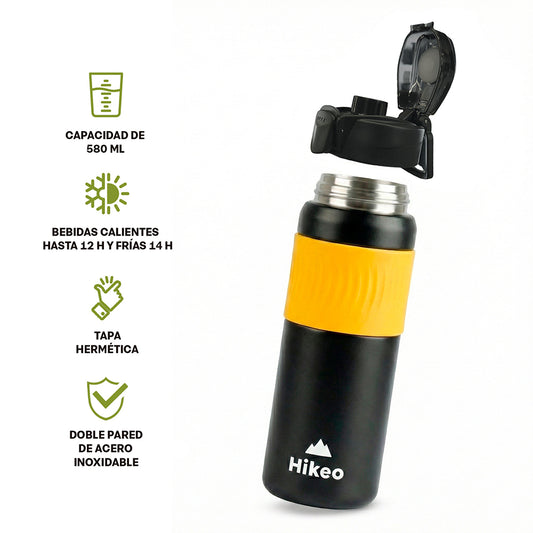 Termos para Agua, Café y Te de Acero Inoxidable Doble Pared (2 Pz/600 ml)