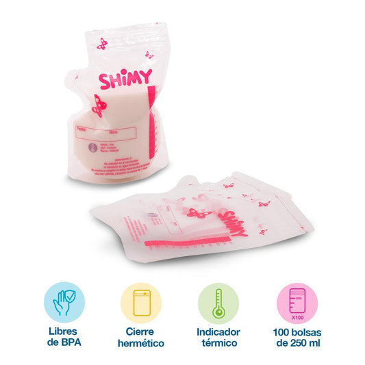Bolsas para Leche Materna 100 Piezas con Termómetro - Redlemon