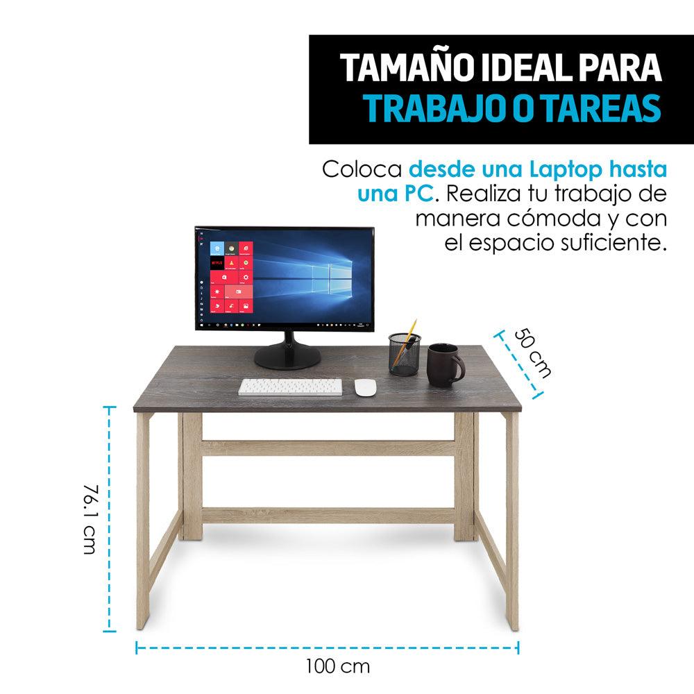 Escritorio Plegable de Madera para PC o Laptop Fácil Armado - Redlemon