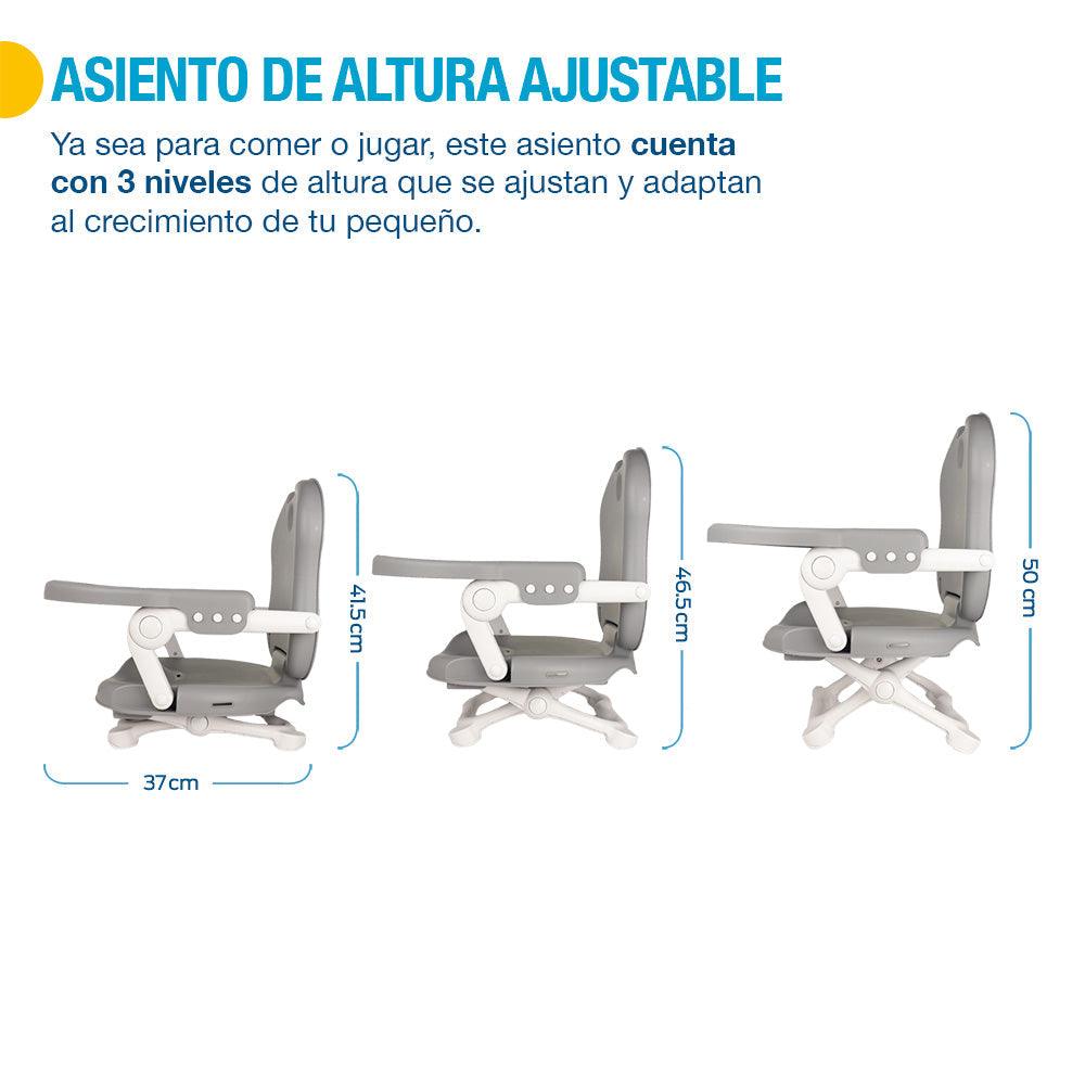 Silla para Bebé Asiento Elevador de Altura Ajustable Plegable 6 a 36 Meses - Redlemon