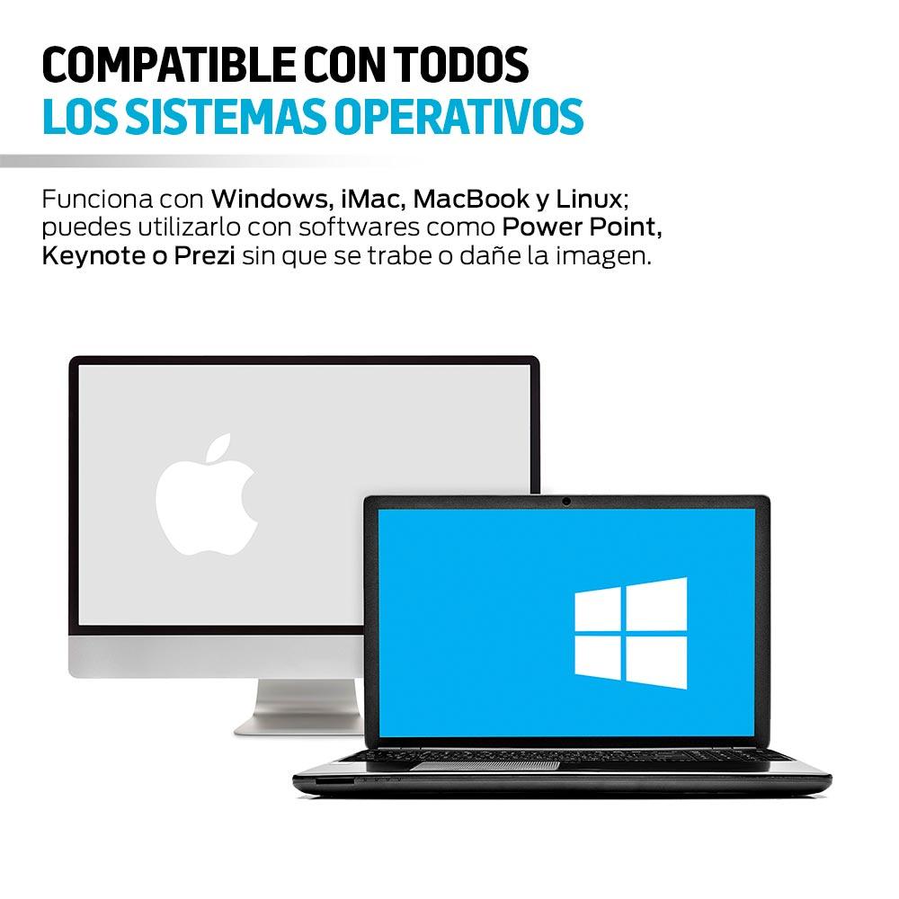 Apuntador Láser y Presentador Inalámbrico para Windows y Mac - Redlemon