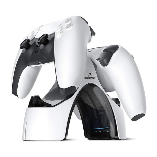 Cargador para 2 Controles PS5 Dualsense Estación de Carga - Redlemon
