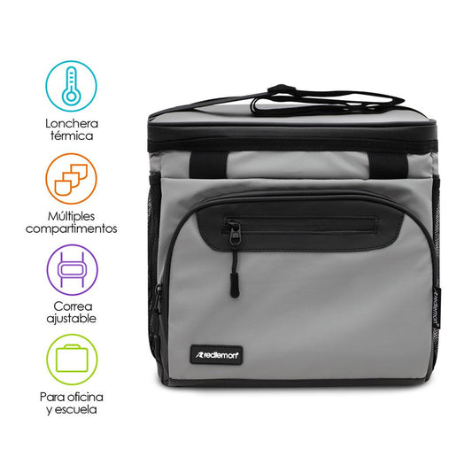 Lonchera Térmica Hielera Grande con Correa Ajustable - Redlemon