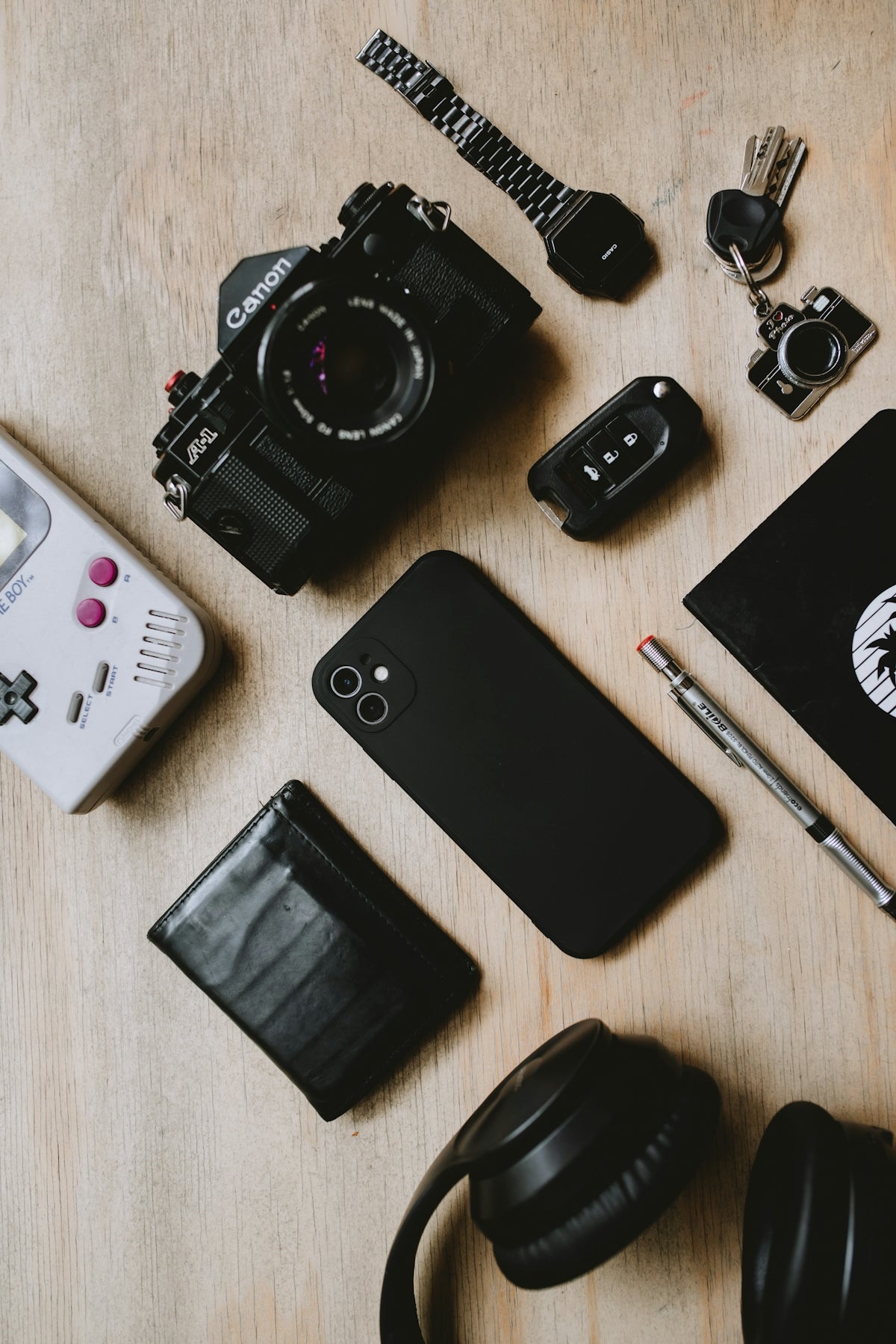 a group of electronics
