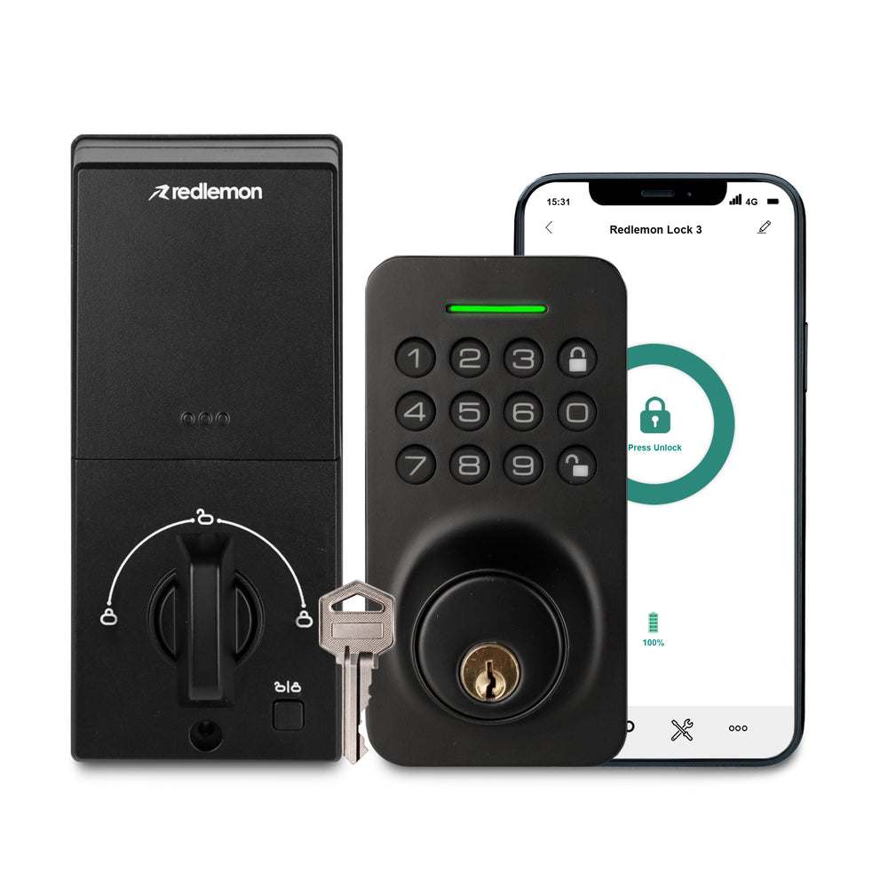 Cerradura inteligente 3 en 1 con app, código y llave