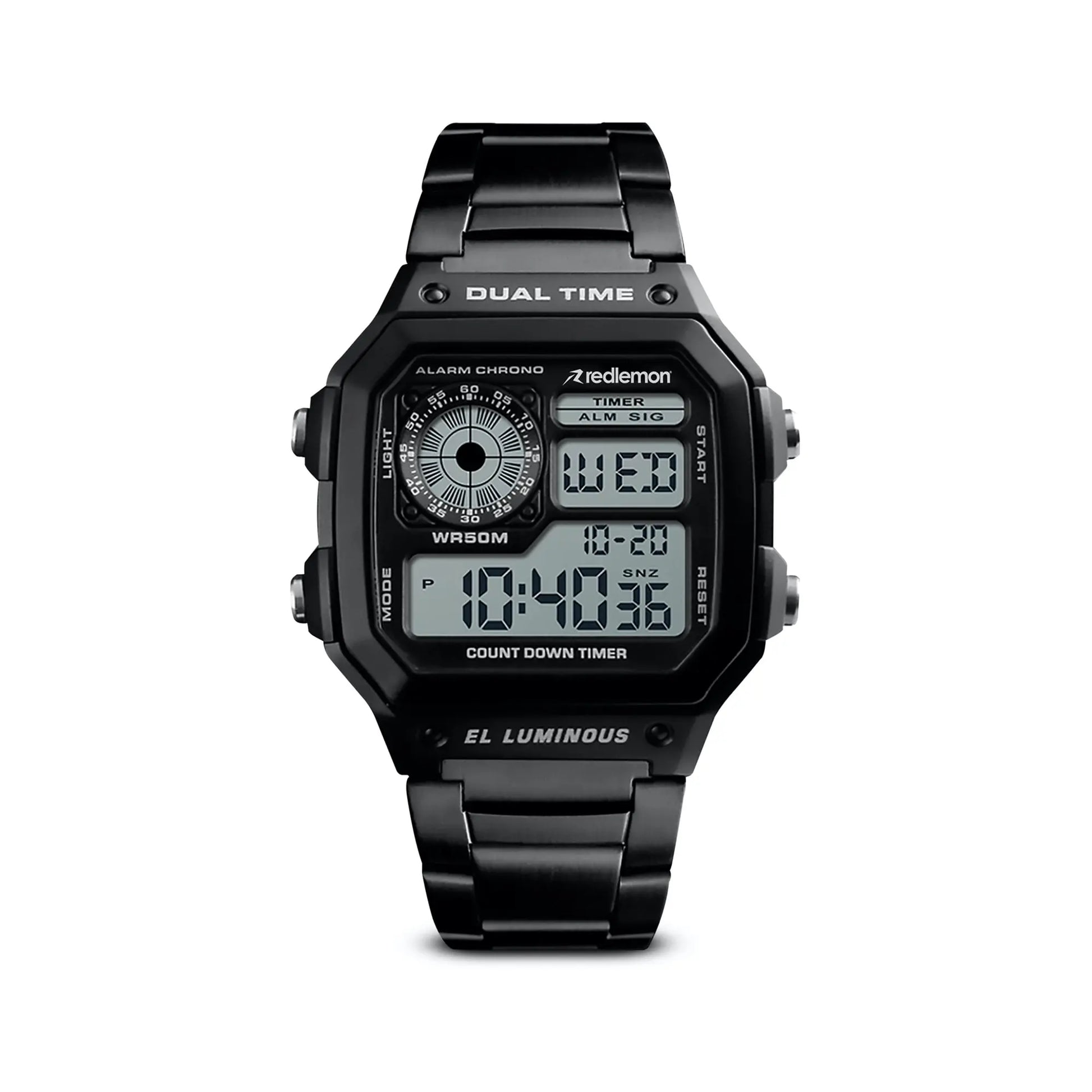 Reloj Digital Clásico con Correa de Metal Mod. 1335 Redlemon Technology México