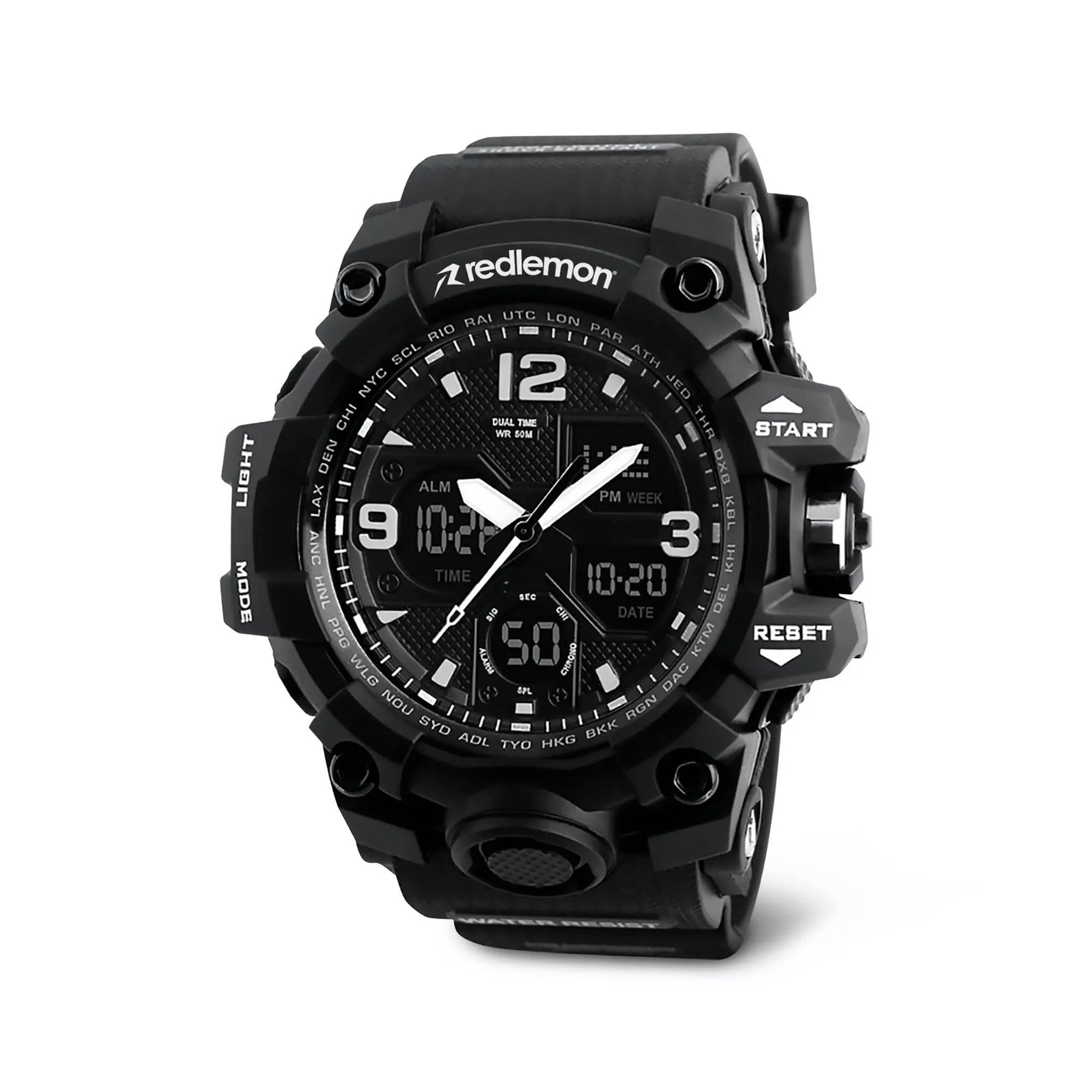 Reloj Digital y Analógico Deportivo Contra Agua 1155b Redlemon Technology México