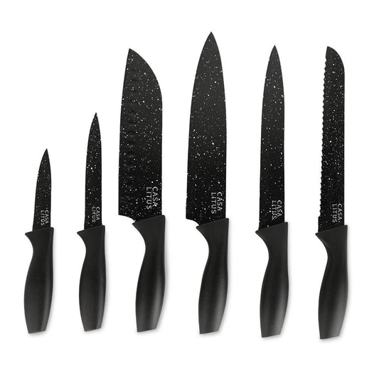 Cuchillos de Cocina de Acero Inoxidable con Funda 6 Piezas - Redlemon