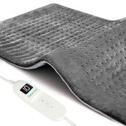 Compresa eléctrica Neurolux gris de microfibra con control blanco y pantalla digital