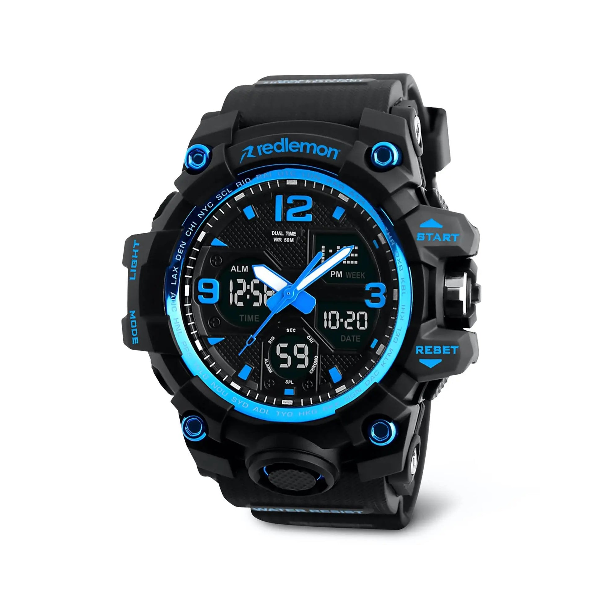 Reloj Digital y Analógico Deportivo Contra Agua 1155b Redlemon Technology México