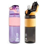 Termo para Agua (2 Pz.) de Tritán Indestructible 600 ml con Tapa Hermética