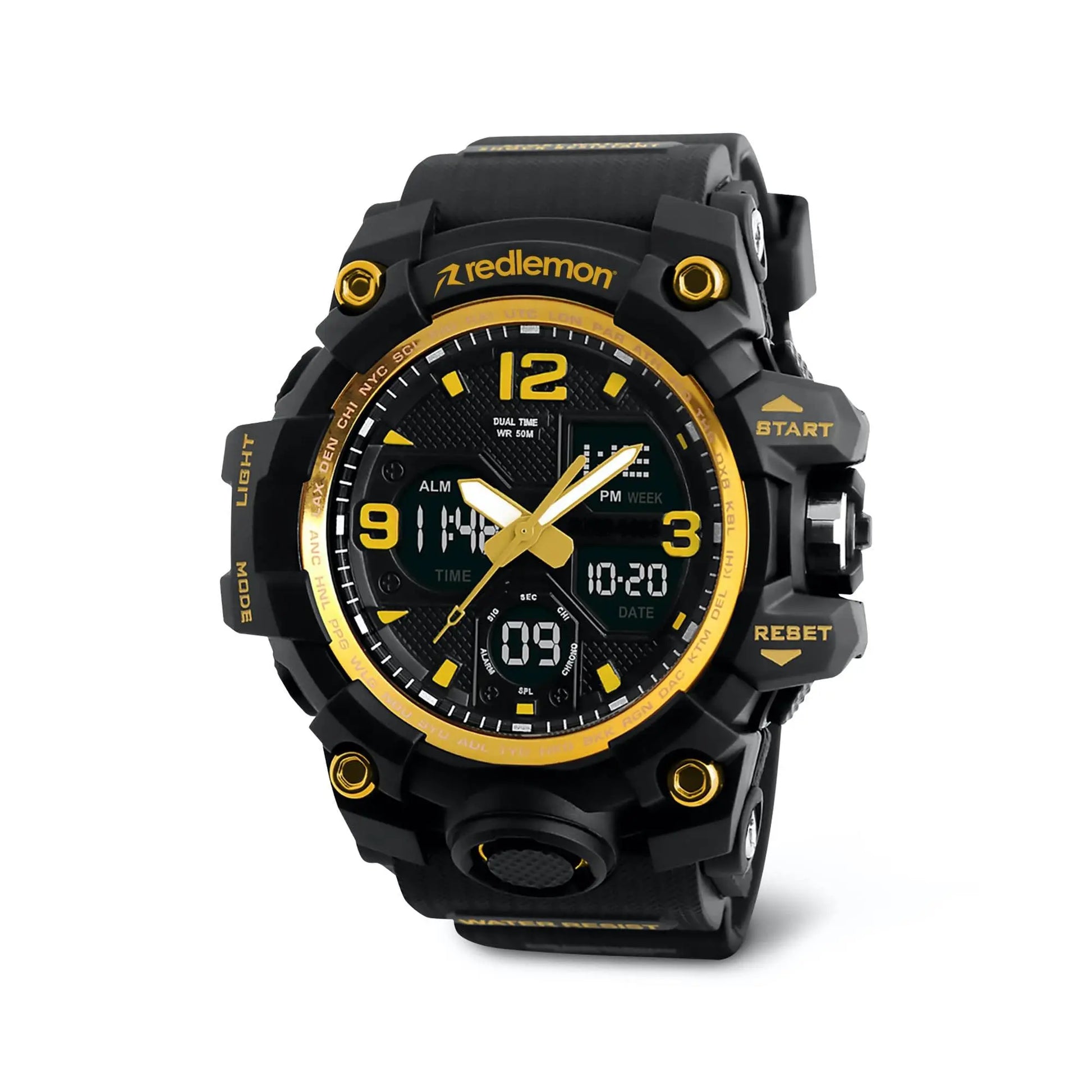 Reloj Digital y Analógico Deportivo Contra Agua 1155b Redlemon Technology México