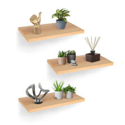Repisas Flotantes de Madera 3 Piezas de 30x15 cm - Redlemon