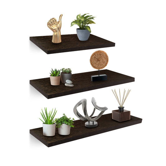 Repisas Flotantes Madera 3 Pz 30x15, 40x15 y 50x15 cm Redlemon Technology México