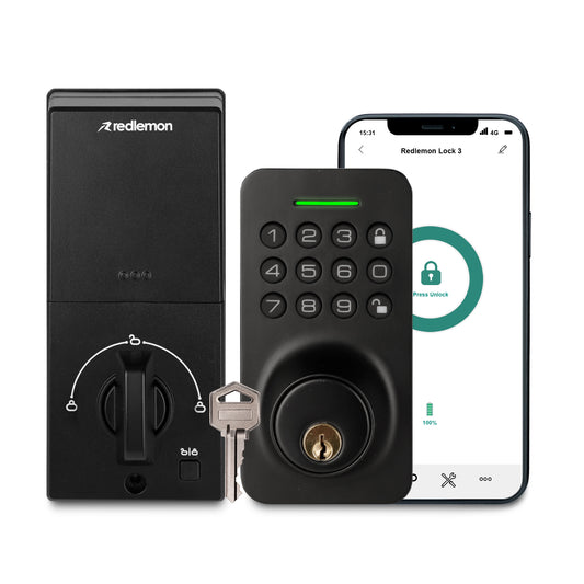 Cerradura Inteligente para Exterior 3 en 1: App, Contraseña o Llave
