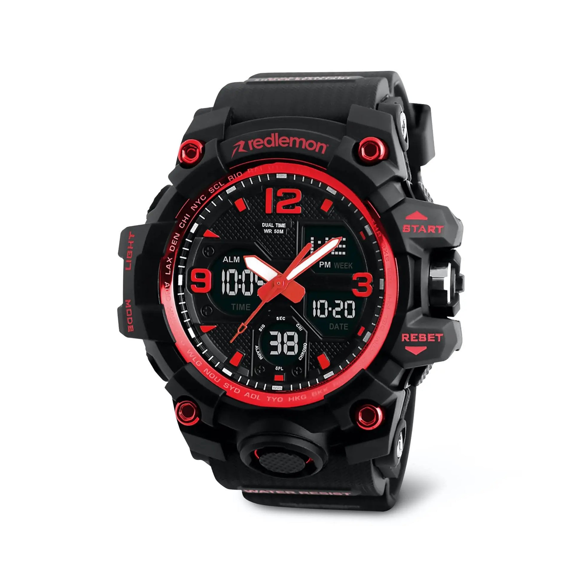 Reloj Digital y Analógico Deportivo Contra Agua 1155b Redlemon Technology México