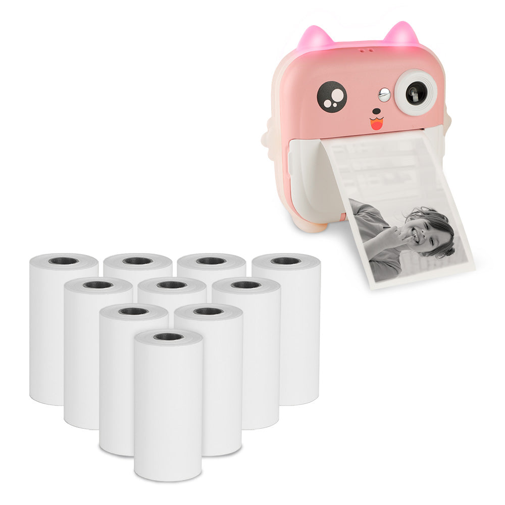 10 Rollos de Papel Térmico para Cámara Digital Shimy SKU 84132 (57mm)