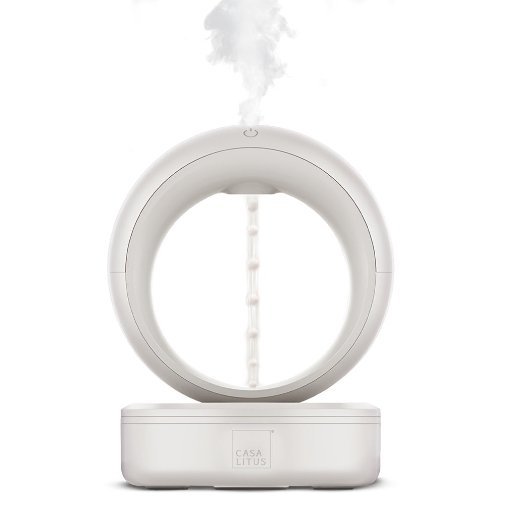 Difusor de Aceites Esenciales y Humidificador con Goteo Antigravedad Decorativo