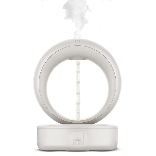 Difusor de Aceites Esenciales y Humidificador con Goteo Antigravedad Decorativo