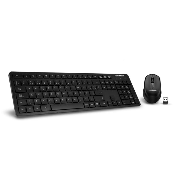 Kit de Teclado y Mouse Inalámbricos con Receptor USB