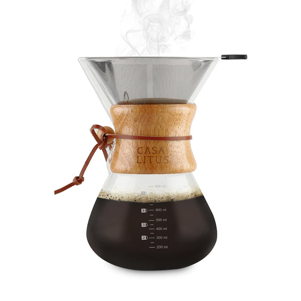 Cafetera Chemex Grande (800 ml) con Filtro Reutilizable