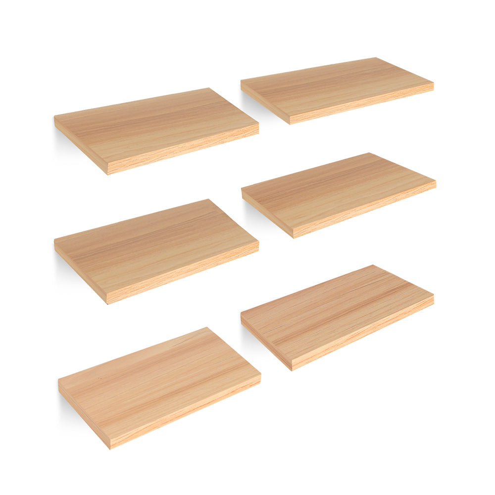 Repisas Flotantes de Madera 6 Piezas de 30x15 cm Redlemon Technology México