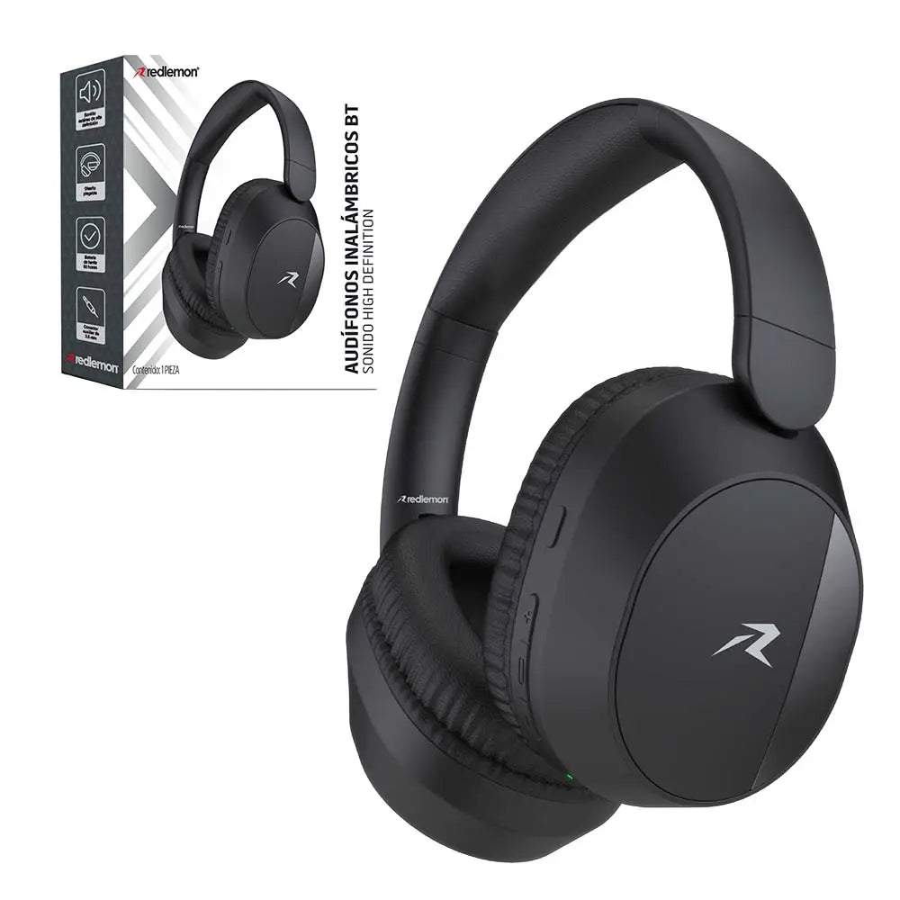 Audífonos Inalámbricos de Diadema BT5.3 Ultra HD 50 Horas de Batería Redlemon Technology México