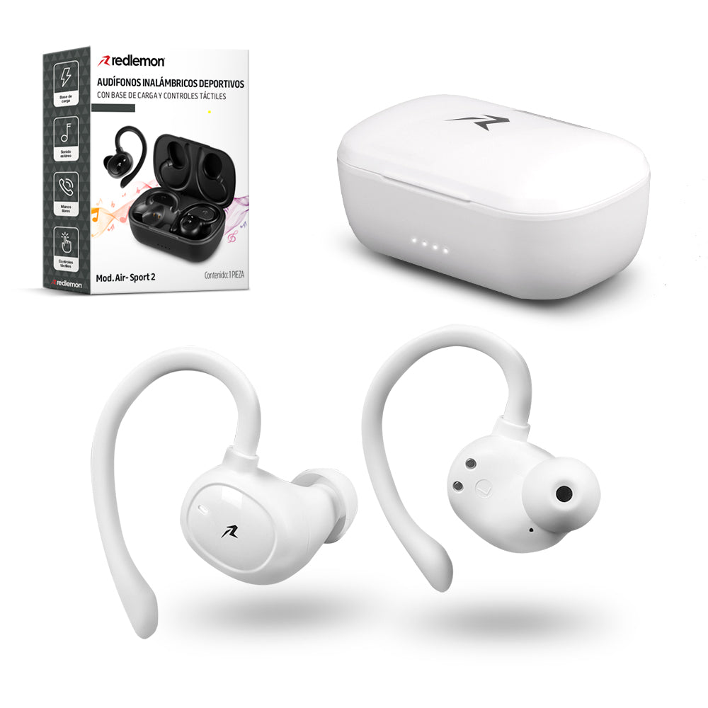 Audífonos Inalámbricos Air-Sport 2 Bluetooth 5.1 Contra Agua IPX4 Redlemon Technology México