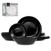 Vajilla de Opal 6 Personas (18 Pz.) Platos Ultra Resistentes