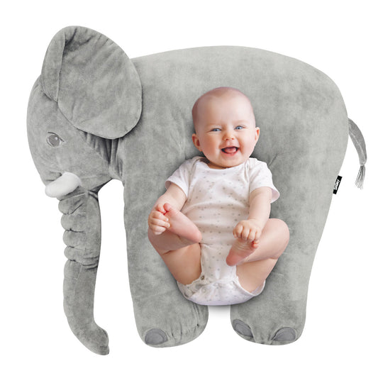 Almohada de Soporte para Bebé Elefante Peluche Gigante