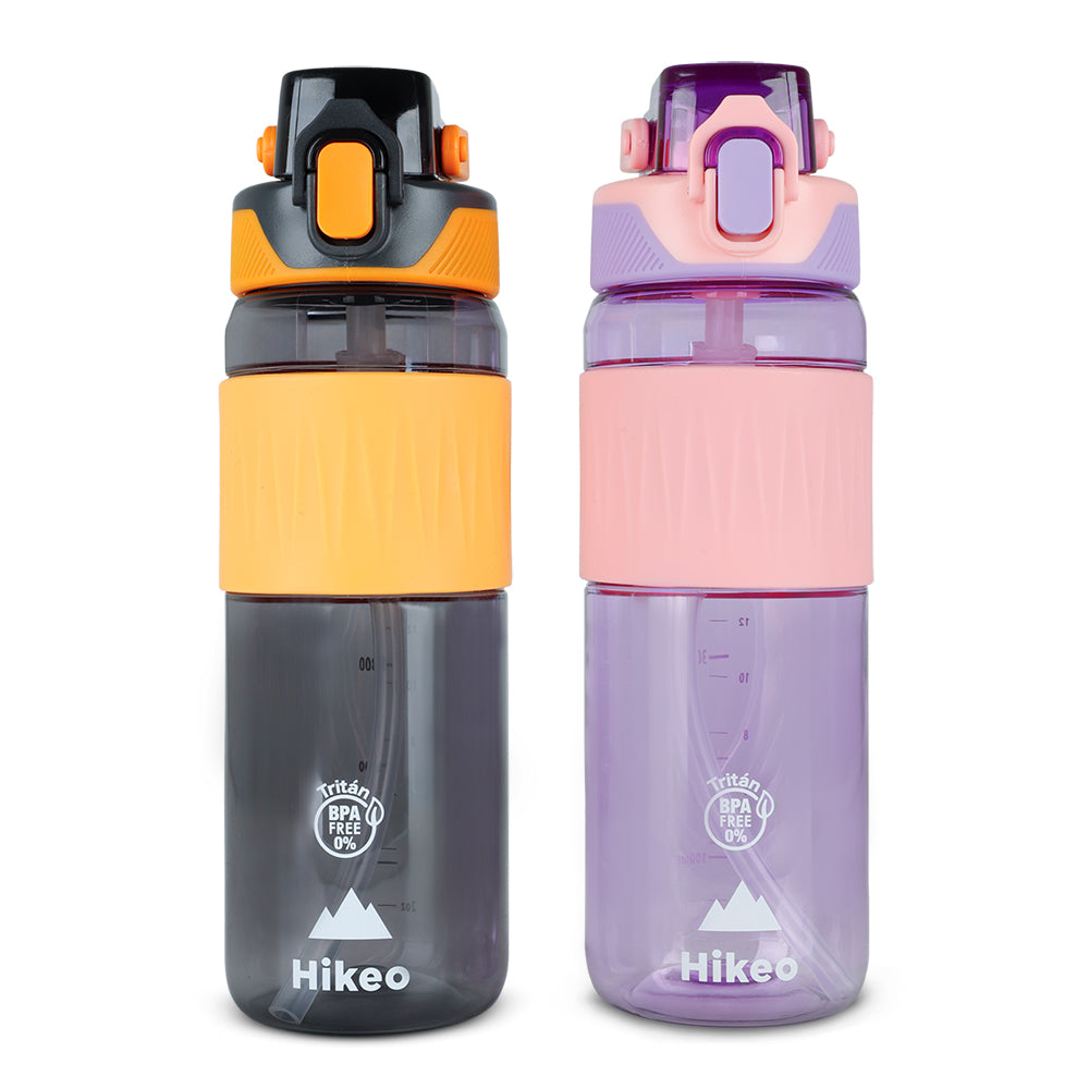 Termo para Agua (2 Pz.) de Tritán Indestructible 600 ml con Tapa Hermética